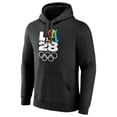 thumbnail image 2 of Men's Black LA 2028 Summer Olympics Gradient Pullover Hoodie, 2 of 3