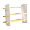 thumbnail image 3 of veasfak Desktop Organizer Shelf Countertop Bookcase Desk Hutch Practical Book Holder 3 Tiers S, 3 of 9