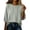 Gray——Fall Saving, variant on 3/4 Sleeve Shirts for Petite Women Cotton Linen Crew Neck Blouses Casual Loose Fit Plain Tops for Fall Holiday Gray M