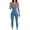 Blue, variant on Aayomet Womens Rompers And Jumpsuits Womens Fashion Yoga Square Neck Strap Jumpsuit Training Rib Sleeveless Solid Color Large,Blue S