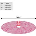 thumbnail image 6 of Breast Cancer Awareness-3 Christmas Tree Skirt Round Winter Snow Suitable for Christmas Xmas Halloween Holiday Party Decor Decoration Occasion 30", 6 of 6