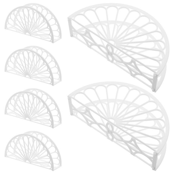 LOLIPPYY 6pcs Modern Farmhouse Napkin Holder White Acrylic Napkin Dispenser for Household Use