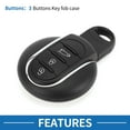 thumbnail image 3 of Carcasa de llave remota de entrada sin llave de 3 botones Unique Bargains para BMW Mini Cooper 2015-2017, 3 of 7