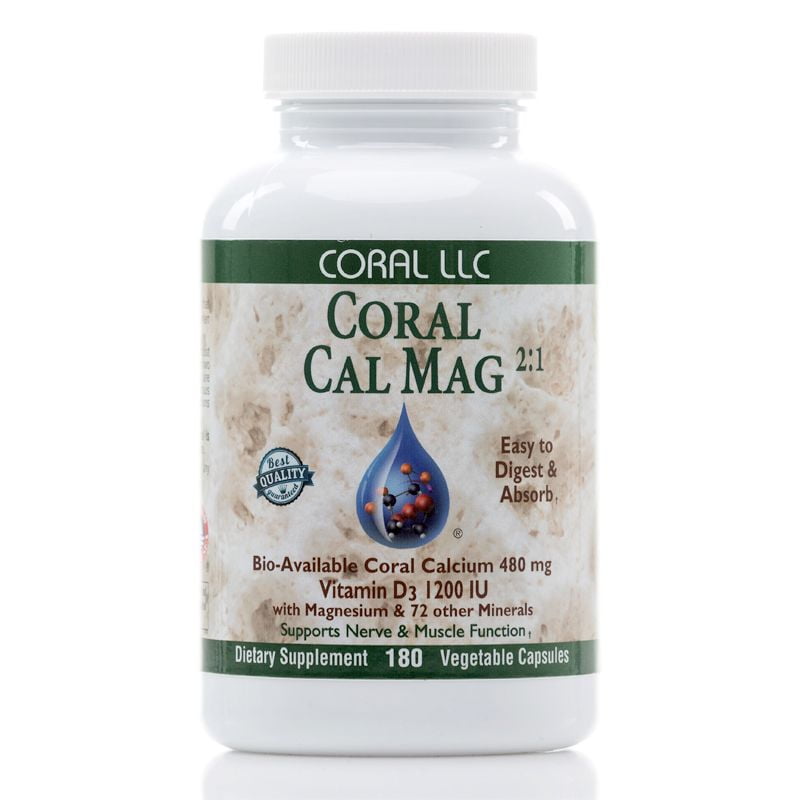 Coral LLC Calcium Magnesium 21 Ratio, 180 Ct