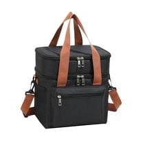 Organization and Storage, Insulating Lunch Bag With Waterproof Double Layer For Bento Milk Bottle And Meal Boxes Cooler Bag, Home Gifts