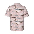 thumbnail image 3 of Daiia Cloud Sloth Hawaiian Shirt for Men Gentle Cotton Regular Short Sleeve Casual-Small, 3 of 9