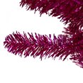 thumbnail image 5 of Northlight 9' Unlit Artificial Christmas Tree Metallic Pink Tinsel, 5 of 6