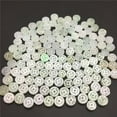 thumbnail image 4 of K-KED 100PCS Natural Grade A Jade Jadeite Bead DIY Bracelet Coin Loose Pendant 8mm, 4 of 6