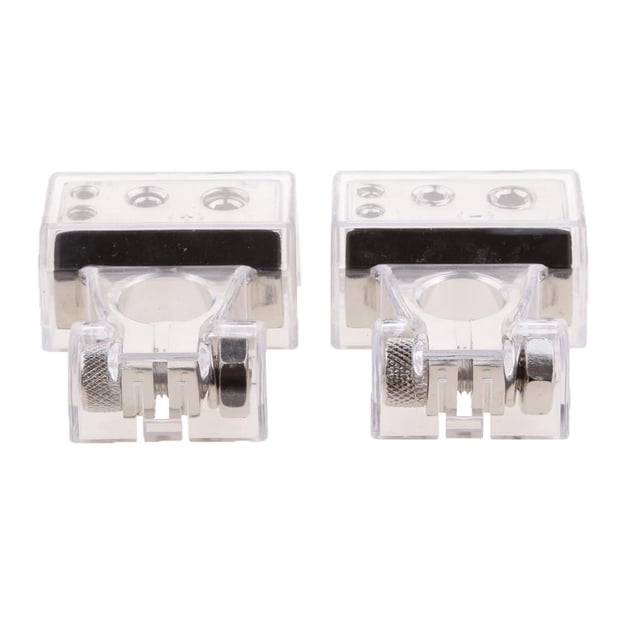 Terminales de Batería Positivos Automáticos de 2 Piezas 2/4/8 Awg para Automóvil con Cubiertas Yotijar Terminales de conectores de audio para automóviles
