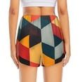 thumbnail image 4 of Goofa Geometric Cube Pattern Art Printed Women 2 in 1 Running Shorts,Quick Dry Athletic Workout Shorts,High Waisted Athletic Shorts with Liner Pockets-XX-Large, 4 of 9
