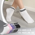 thumbnail image 4 of Bocaoying 6 Pairs Grip Pilates Socks, Non Slip Athletic Socks with Grips for Women, Sock with Grips for Barre Barefoot Hospital Grippy Sock, 4 of 7