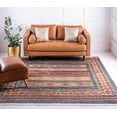 thumbnail image 4 of Rugs.com Kashkuli Gabbeh Collection Rug – 8' Square Blue Medium Rug Perfect For Living Rooms, Kitchens, Entryways, 4 of 9