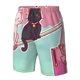 thumbnail image 4 of Balery Cats On Broomstick Traje de Baño Estilo Hawaiano para Hombre, Shorts de Secado Rápido con Bolsillos-X-Large, 4 of 6