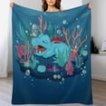 thumbnail image 7 of Pokemon Totodile Throw Blanket Cute Flannel for Boys Girls Men Women, 7 of 7