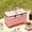 Pink, variant on tzyudk Folding Picnic Basket Large Capacity Outdoor Gift Camping Thermal Bag Handheld Aluminium Foil Thickened Fabric Car Picnic Bag Storage Bag Storage Affordable Useful Black Plastic