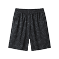 thumbnail image 3 of Only Moment Womens Sweat Shorts Nylon,Spandex Summer Casual High Waist Drawstring Comfy Dressy Lounge Beach Vacation Shorts with Pockets Sweat Shorts Black,L, 3 of 7