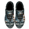 thumbnail image 2 of Memorial Day Patriotic Eagle Veteran Only Two Defining Forces Have Ever Offered To Die For You Shoes Sneakers Black Size 8.5, 2 of 7