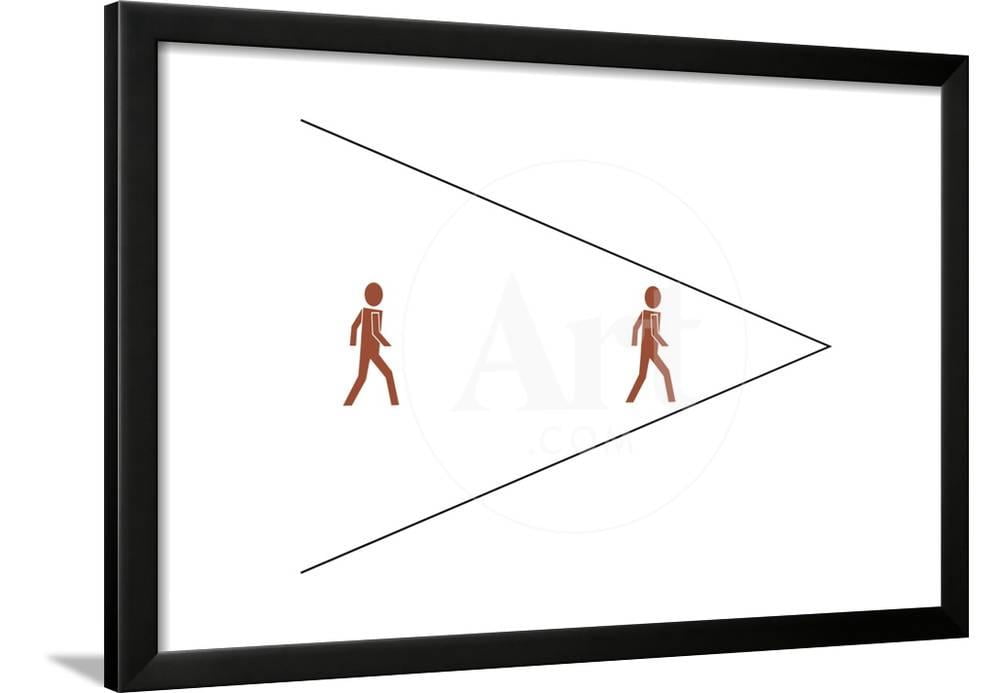 Ponzos Illusion, Figurative Framed Art Print Wall Art by Science Photo ...
