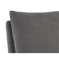 thumbnail image 5 of Sunpan Glenrose 21.5" Modern Fabric Wheeled Dining Chair in Gray, 5 of 7