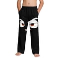 thumbnail image 2 of Kids Boys Angry Smile Face Graphic Pants Stretchy Waist Novelty Trousers for Outdoor Active Play, 4-13Y, 2 of 9