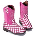 thumbnail image 5 of DADAWEN Girls Boots Stylish Kids Mid-Calf Boots Pink 11.5 Little Kid, 5 of 6