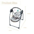 thumbnail image 2 of KFeng Baby Swing for Newborns Electric Motorized Infant Swing,Bluetooth Music,Remote,Gray, 2 of 10