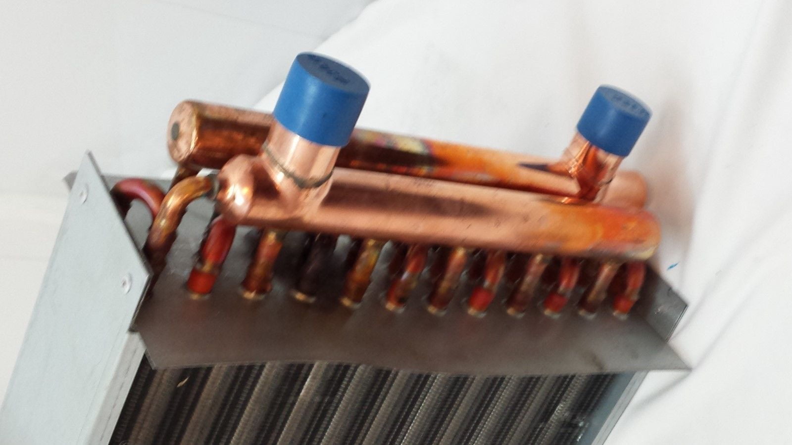 18x18 Water to Air Heat Exchanger 1" Copper Ports With Install Kit