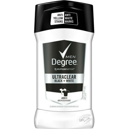 Degree Ultra Clear Black White Antiperspirant Deodorant Stick 2.7 oz