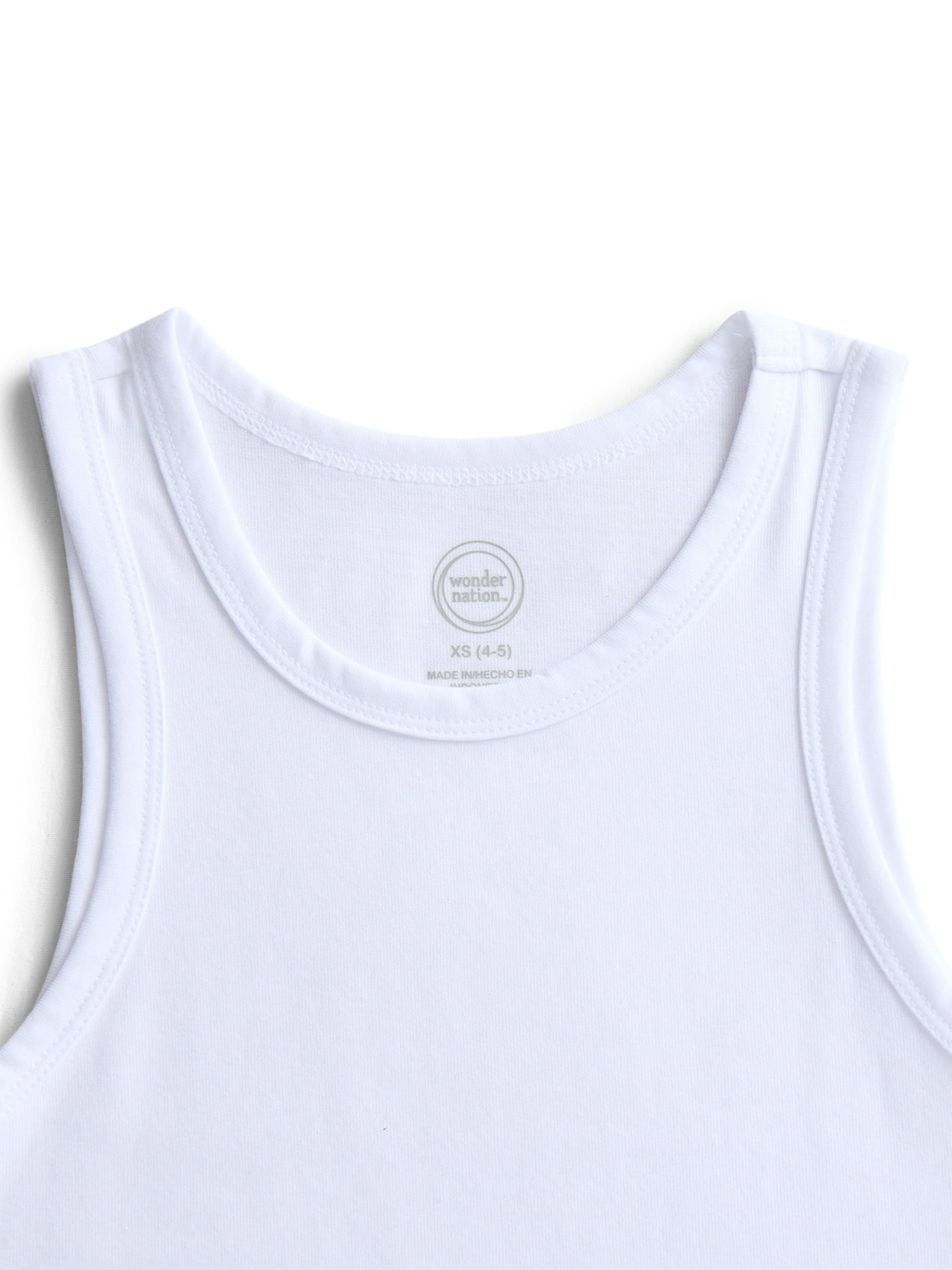 Wonder Nation Boys Kid Tough Tank Tops, 5-Pack, Sizes XS-XXL & Husky