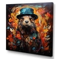 thumbnail image 2 of Designart "Wonders of Autumn Beavers I" People Wall Art - Farmhouse Brown Nursery Teddy Bear Entryway Wall Art, 2 of 6