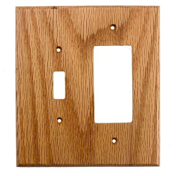 Switch Plate - Traditional - Toggle / Rocker - Red Oak