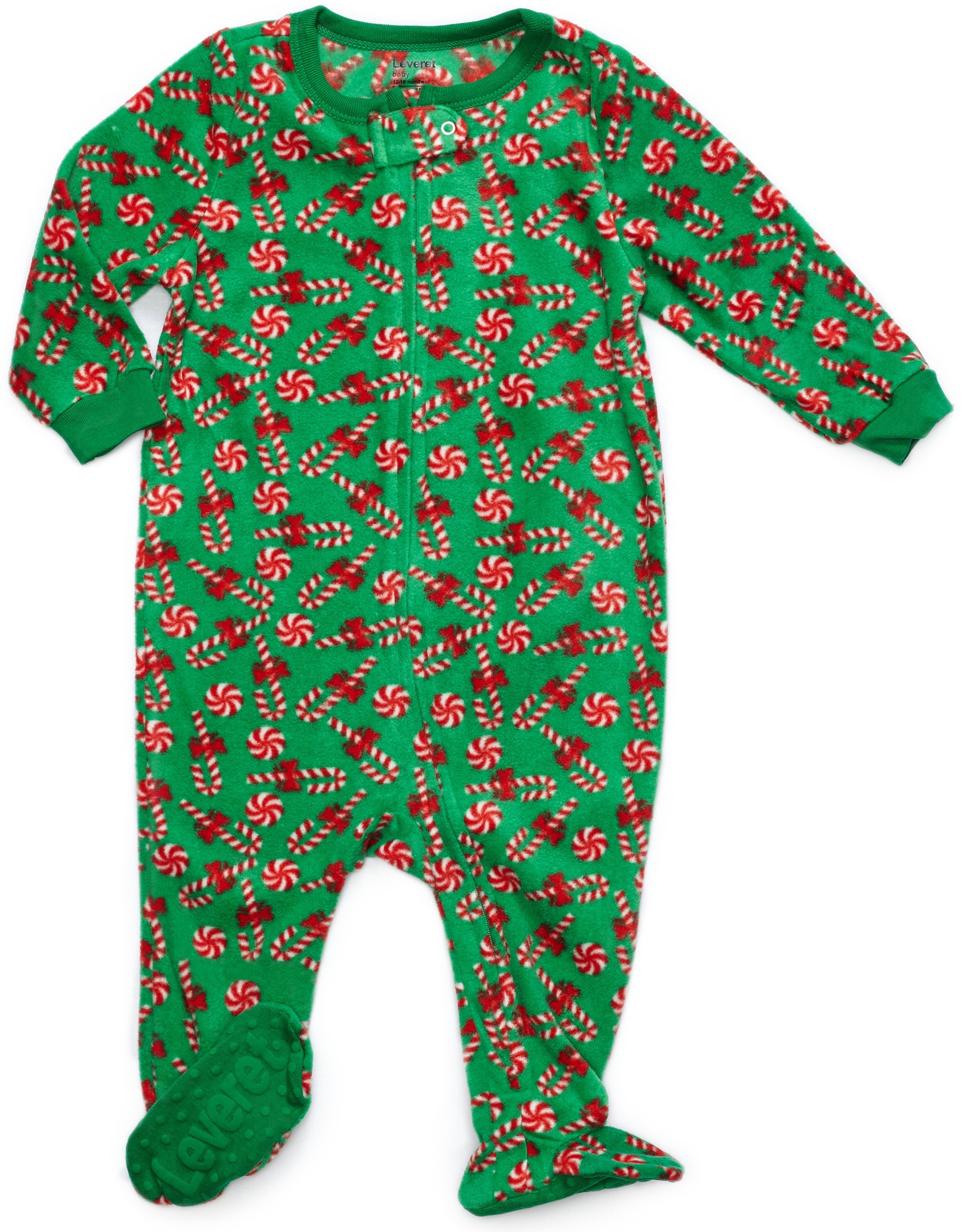 3 Months-5 Toddler Leveret Fleece Baby Boys Girls Footed Pajamas Sleeper Kids & Toddler Christmas Pajamas 