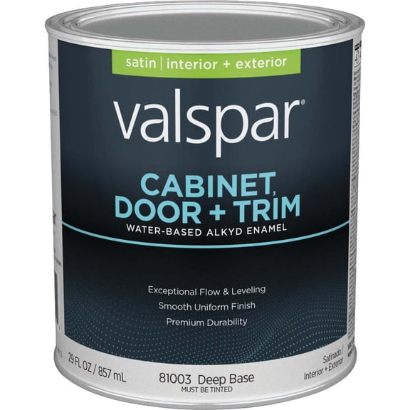 Valspar Cabinet, Door, & Trim Int Sat Deep Bs Enamel 028.0081003.005
