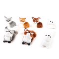 thumbnail image 1 of 1pcs Mini Simulation Fox Toy Lifelike Squatting Fox Model Gift Animals Figures, 1 of 5