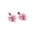 thumbnail image 2 of CETVLY 80s Heart Gemstones Dangle Earrings for Women - Statement Enamel Hot Pink Rhinestone Crystal Heart-shaped Dangling earrings,Large Big Crystal Fashion Funky Fun Jewelry, 2 of 6