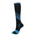 thumbnail image 2 of Lroveb Compression Socks for Women Men Socks Color Strip Elastic Socks, 2 of 3