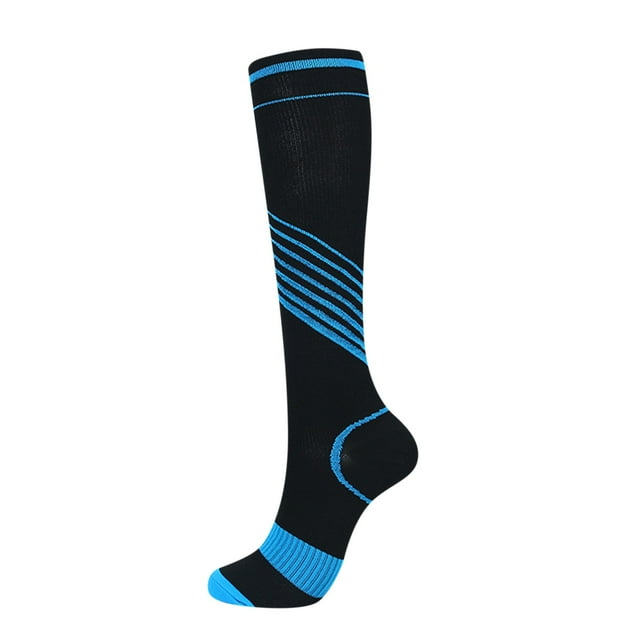 Dsscvnef Chaussettes de Compression Bande de Couleur Chaussettes de Compression Hommes et Femmes Chaussettes Élastiques Chaussettes Thermiques pour Femmes Chaussettes Invisibles