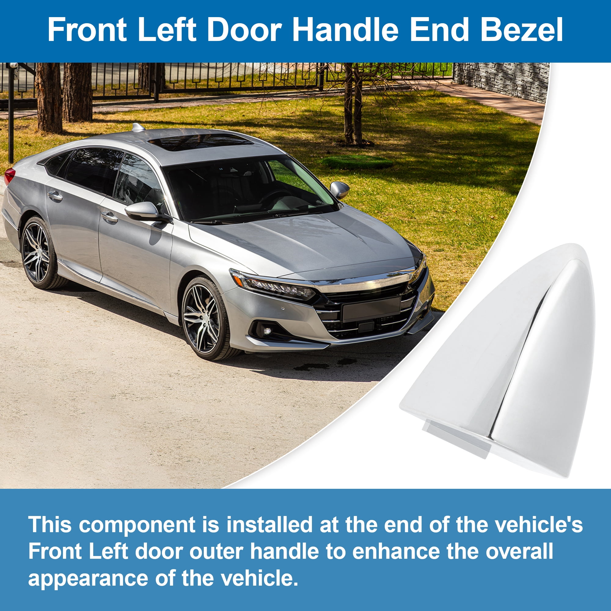 Unique Bargains Right Side Door Handle End Bezel for Honda Accord 2013-2017&Pilot/Clarity