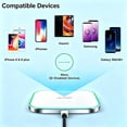 thumbnail image 4 of Wireless Charging Pad,15W Fast Charging Magnetic Wireless Charger Compatible with iPhone 17,iPhone 16,iPhone 15,iPhone 14,iPhone 13,iPhone 12,iPhone 11 and All Android Phones Wireless Charger, 4 of 10