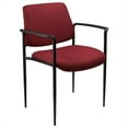 thumbnail image 3 of Boss Office Chaise d'Invité Empilable en Tissu à Dos Carré Bleu, 3 of 5