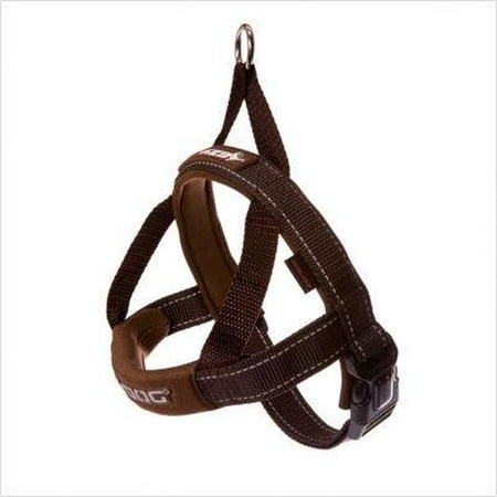 EzyDog Quick Fit Nylon Dog Harness CHOCOLATE MEDIUM 