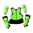 thumbnail image 2 of Colaxi Kids Motorcycle Protectors Suit Knee Elbow Pads Easy Wear Riding Protection Set for Cycling Outdoor Balance Biking Activities Green, 2 of 8