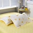 thumbnail image 7 of Move Over Yellow Flowers Bedding Sets Queen Lucky Clover Reversible Pattern Soft Microfiber Duvet Cover Set No Filling, 7 of 7