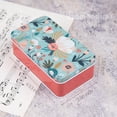 thumbnail image 2 of Framendino, 5 Pack Mini Metal Tinplate Boxes Empty Trinket Jewelry Coin Flower Rectangular Tin for Bead Storage Case Containers (Floral), 2 of 7