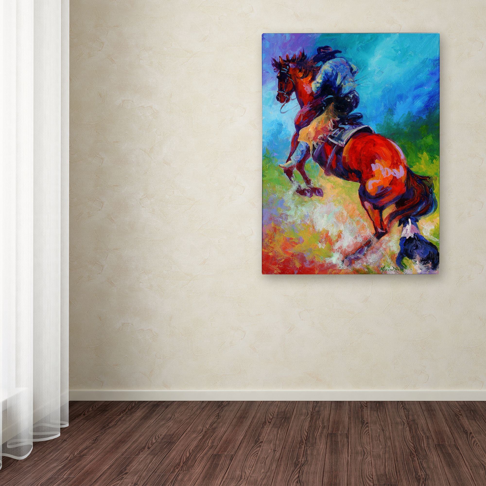 Trademark Fine Art 'The Dogs Help' Canvas Art by Marion Rose