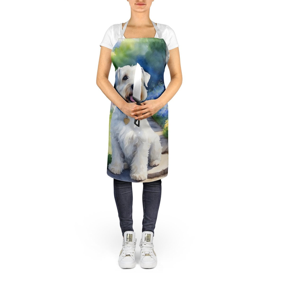 Yorkshire Terrier Spring Path Apron