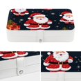 thumbnail image 4 of Santa Claus Elegant Jewelry Box Organizer with Removable Compartment and Earring Holder - Portable PU Leather Storage Case, 4 of 6