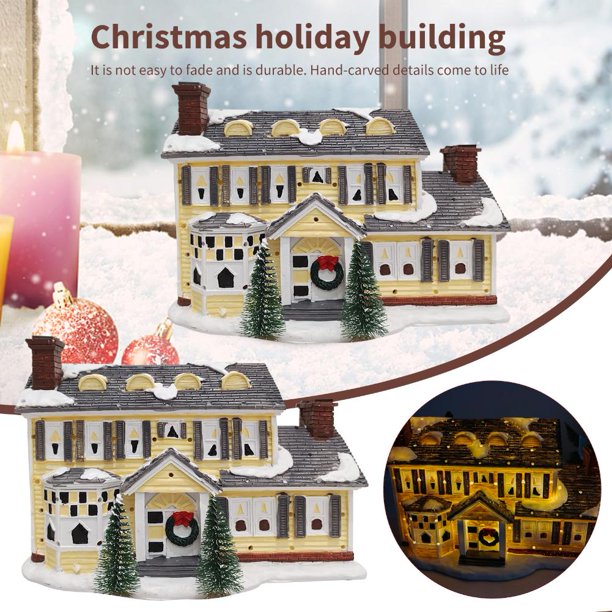 Snow Village Resina Christmas Village Collection Ornamento con estatuilla (1) Likrtyny 6am2qr8qn5nv3vv0