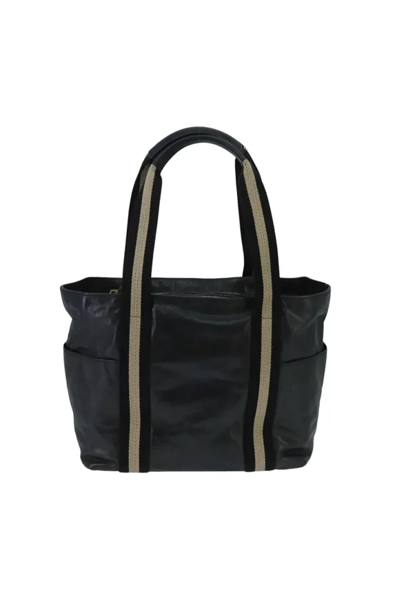 Pre-Owned Bally Vintage Leather Black Leather Tote Bag Bag