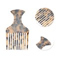 thumbnail image 2 of Unique Bargains 1 Pc Flat Handle Marble Hair Insert Comb Light Brown Acetate Sheet, 2 of 5